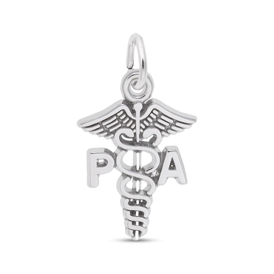 Rembrandt CharmsÂ® Physician Assistant Caduceus in Sterling Silver