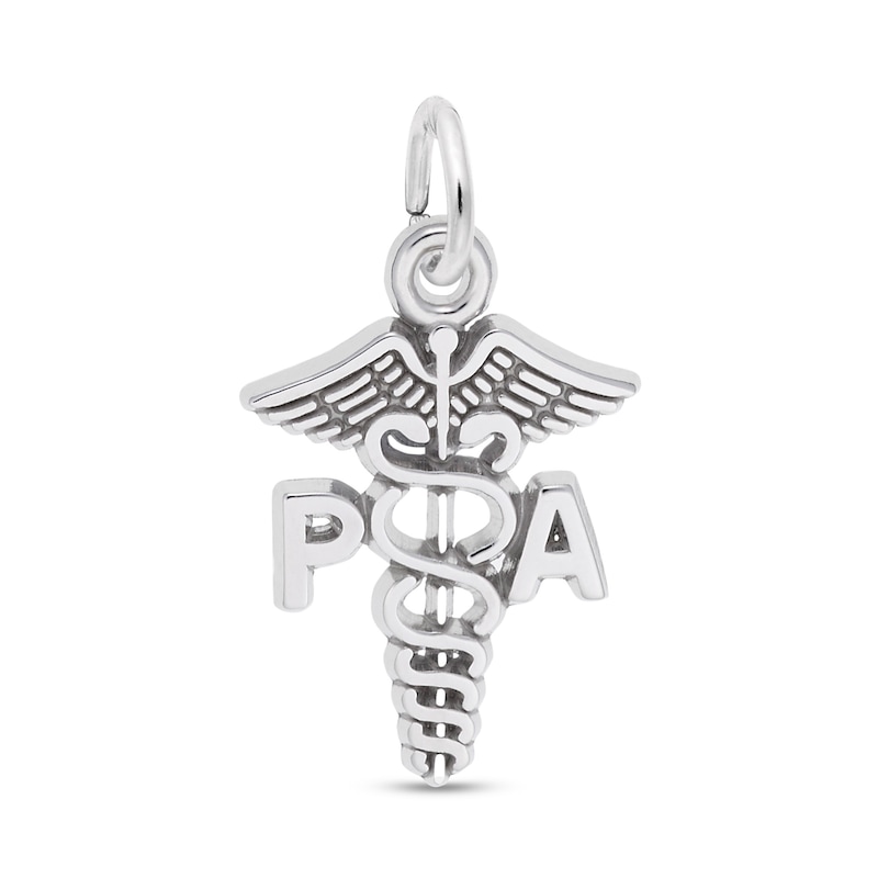 Main Image 1 of Rembrandt Charms® Physician Assistant Caduceus in Sterling Silver
