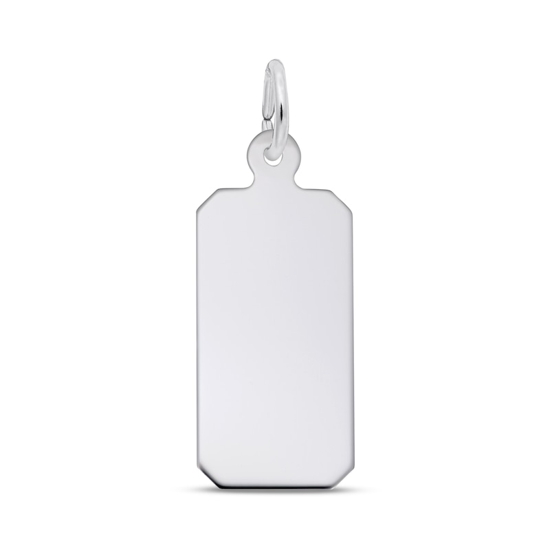Main Image 1 of Rembrandt Charms® Dog Tag Disc in Sterling Silver