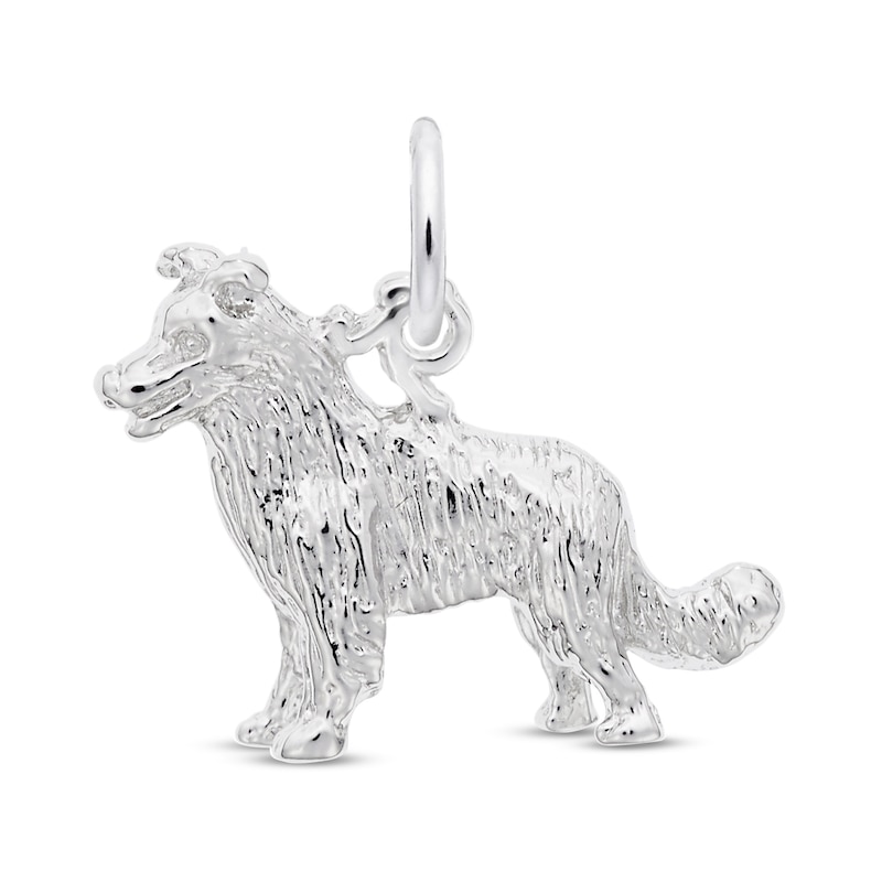 Main Image 1 of Rembrandt Charms® Border Collie in Sterling Silver