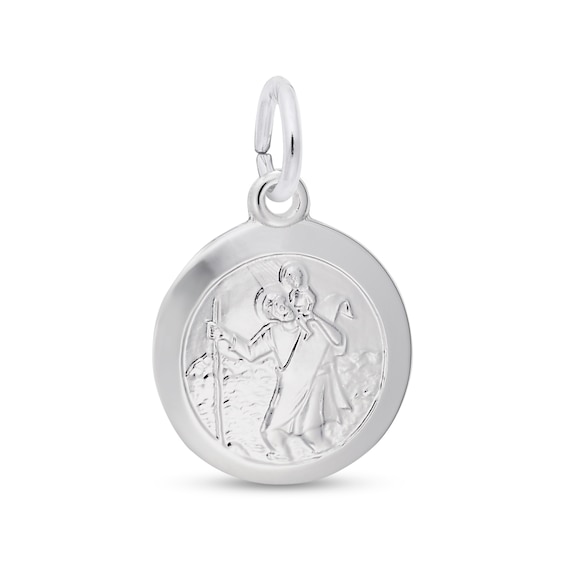 Rembrandt CharmsÂ® Saint Christopher Medallion in Sterling Silver