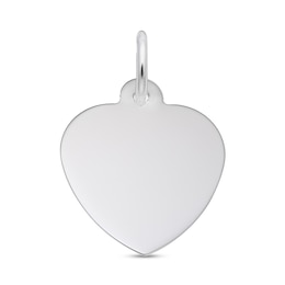Rembrandt Charms® Heart-Shaped Disc in Sterling Silver