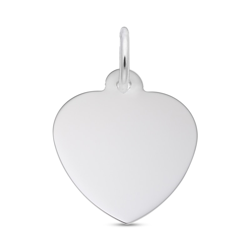 Main Image 1 of Rembrandt Charms® Heart-Shaped Disc in Sterling Silver