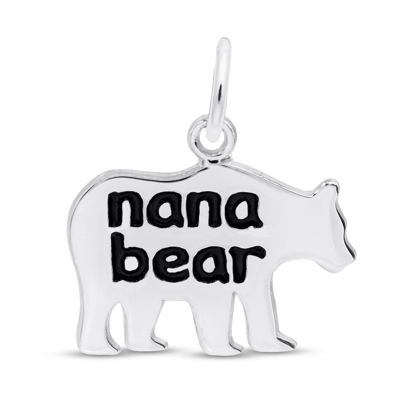 Main Image 1 of Rembrandt Charms® "nana" Bear in Sterling Silver
