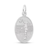 Thumbnail Image 1 of Rembrandt Charms® Volleyball Player Oval Disc in Sterling Silver