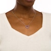 Thumbnail Image 2 of Amethyst Adjustable Heart Pendant in Sterling Silver