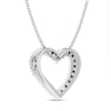 Thumbnail Image 4 of Swiss Blue Topaz Adjustable Heart Pendant in Sterling Silver