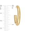 Thumbnail Image 3 of Made in Italy 20.0mm Tube J-Hoop Earrings in 14K Gold