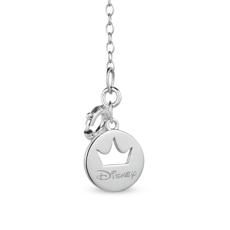 Main Image 2 of Enchanted Disney Belle 1/10 CT. T.W. Diamond Frame Rose Pendant in 10K Two-Tone Gold – 19"