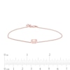 Thumbnail Image 3 of Sideways Oval Morganite Solitaire Bracelet in 10K Rose Gold - 7.5"