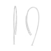 Thumbnail Image 1 of 1/2 CT. T.W. Diamond Graduated Linear Threader Earrings in 10K White Gold