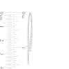 Thumbnail Image 3 of 1/2 CT. T.W. Diamond Graduated Linear Threader Earrings in 10K White Gold