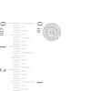 Thumbnail Image 3 of 1/2 CT. T.W. Baguette and Round Diamond Frame Stud Earrings in 10K White Gold
