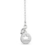 Thumbnail Image 1 of Enchanted Disney Princess 1/10 CT. T.W. Diamond Castle in Heart Pendant in Sterling Silver and 10K Rose Gold – 19"