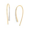 Thumbnail Image 1 of 1/2 CT. T.W. Diamond Graduated Linear Threader Earrings in 10K Gold