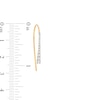 Thumbnail Image 3 of 1/2 CT. T.W. Diamond Graduated Linear Threader Earrings in 10K Gold