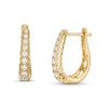 Thumbnail Image 1 of 1/2 CT. T.W. Diamond Graduated Hoop Earrings in 10K Gold