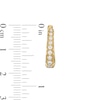 Thumbnail Image 3 of 1/2 CT. T.W. Diamond Graduated Hoop Earrings in 10K Gold