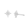 Thumbnail Image 0 of 1/10 CT. T.W. Diamond North Star Stud Earrings in 10K White Gold