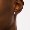 Thumbnail Image 1 of 1/10 CT. T.W. Diamond North Star Stud Earrings in 10K White Gold