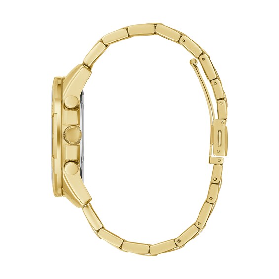 Men's Caravelle by Bulova Aqualuxx Gold-Tone Chronograph Watch with Black Dial (Model: 44B127)