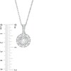Thumbnail Image 3 of 1/2 CT. T.W. Baguette and Round Diamond Frame Pendant in 10K White Gold