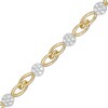 Thumbnail Image 1 of 1 CT. T.W. Multi-Diamond Interlocking Bracelet in 10K Gold – 7.5"