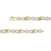 Thumbnail Image 3 of 1 CT. T.W. Multi-Diamond Interlocking Bracelet in 10K Gold – 7.5"