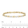 Thumbnail Image 4 of 1 CT. T.W. Multi-Diamond Interlocking Bracelet in 10K Gold – 7.5"