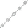 Thumbnail Image 1 of 2 CT. T.W. Multi-Diamond Frame Link Bracelet in 10K White Gold – 7.5"