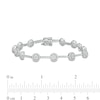 Thumbnail Image 4 of 2 CT. T.W. Multi-Diamond Frame Link Bracelet in 10K White Gold – 7.5"