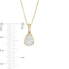 Thumbnail Image 2 of 1/4 CT. T.W. Pear-Shaped Multi-Diamond Pendant in 10K Gold