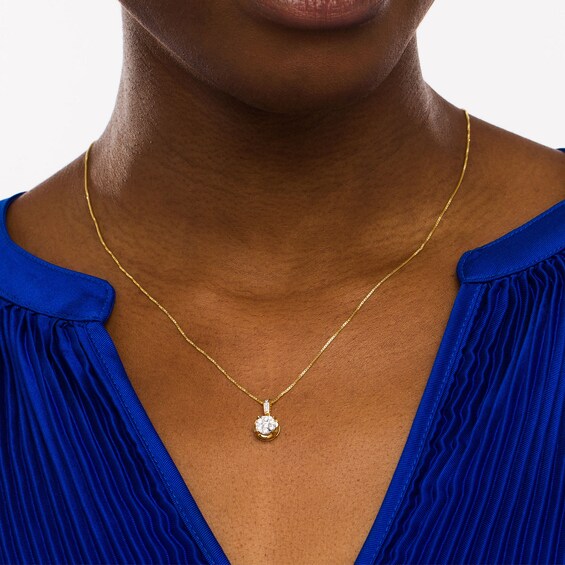 1/4 CT. T.w. Multi-Diamond Pendant in 10K Gold