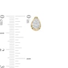Thumbnail Image 2 of 1/4 CT. T.W. Pear-Shaped Multi-Diamond Stud Earrings in 10K Gold