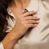 Thumbnail Image 2 of 5.5mm Freshwater Cultured Pearl and Polished Heart Open Wrap Ring in 10K Gold