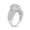 Thumbnail Image 3 of 1 CT. T.W. Multi-Diamond Frame Twist Shank Ring in 10K White Gold