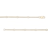 Thumbnail Image 3 of 1/5 CT. T.W. Diamond Station Bracelet in 10K Gold – 7.25"