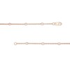Thumbnail Image 3 of 1/5 CT. T.W. Diamond Station Bracelet in 10K Rose Gold – 7.25"