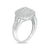 Thumbnail Image 3 of 1 CT. T.W. Multi-Diamond Double Frame Split Shank Ring in 10K White Gold