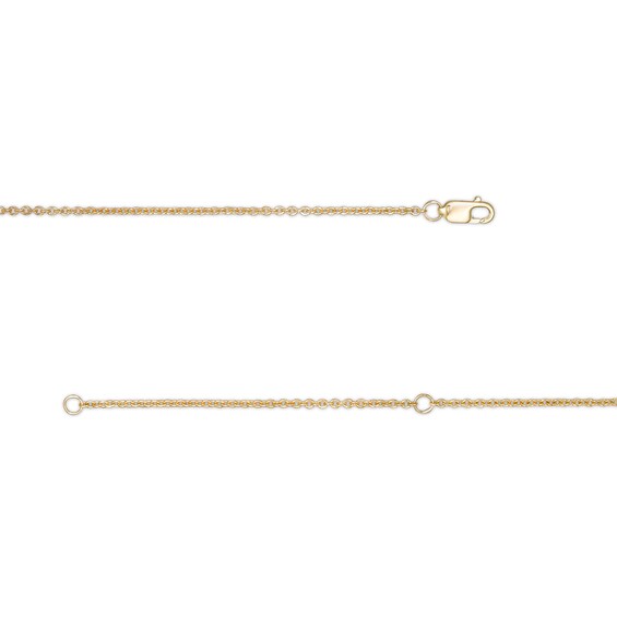 1/5 CT. T.w. Diamond Station Necklace in 10K Gold