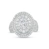 Thumbnail Image 1 of 2 CT. T.W. Oval-Shaped Multi-Diamond Triple Frame Ring in 10K White Gold