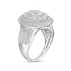 Thumbnail Image 3 of 2 CT. T.W. Oval-Shaped Multi-Diamond Triple Frame Ring in 10K White Gold