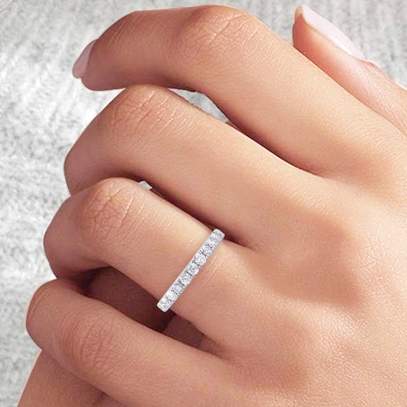 Main Image 2 of 2-1/4 CT. T.W. Diamond Eternity Band in 14K White Gold