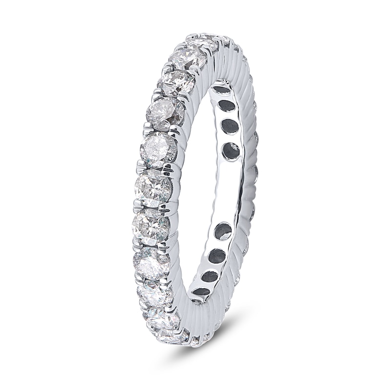 Main Image 3 of 2-1/4 CT. T.W. Diamond Eternity Band in 14K White Gold