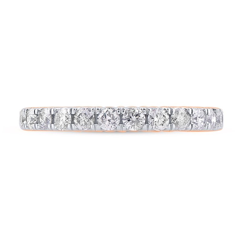Main Image 4 of 1-1/2 CT. T.W. Diamond Eternity Band in 14K Rose Gold