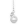 Thumbnail Image 2 of Enchanted Disney Ultimate Princess Celebration Multi-Gemstone and 1/15 CT. T.W. Diamond Key Pendant in Sterling Silver