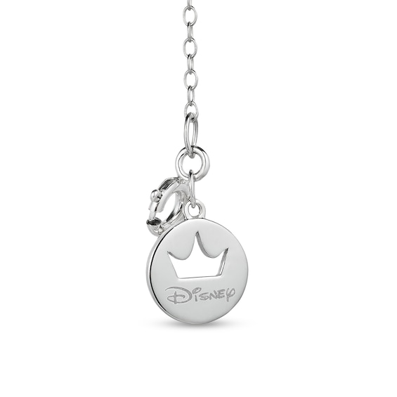 Enchanted Disney Ultimate Princess Celebration Multi-Gemstone and 1/15 CT. T.w. Diamond Key Pendant in Sterling Silver