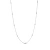 Thumbnail Image 1 of 1/5 CT. T.W. Diamond Station Necklace in 10K White Gold