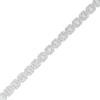 Thumbnail Image 1 of 2 CT. T.W. Multi-Diamond Emerald Frame Bracelet in 10K White Gold - 7.5"