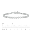 Thumbnail Image 4 of 2 CT. T.W. Multi-Diamond Emerald Frame Bracelet in 10K White Gold - 7.5"
